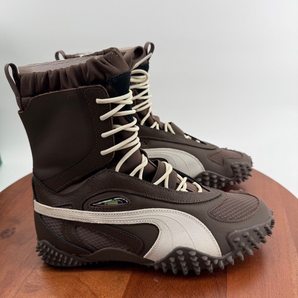 Puma Mostro Mid Chocolate Brown Alpine Snow High Top Sneaker Boot Women's 8